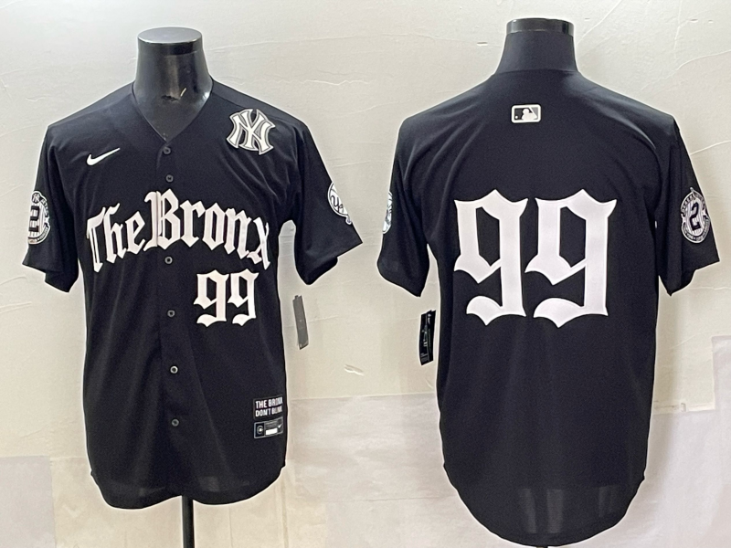 Men New York Yankees #99 Judge black MLB 2025 Nike jersey 0023->new york yankees->MLB Jersey